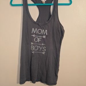 Mossimo Supply Co. Tops - Mom of boys gray Large tank top Mossimo Supply Co. Tops - Mom of boys gray Large tank top